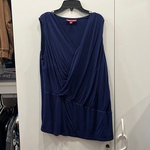 Jessica London Blue sleeveless blouse